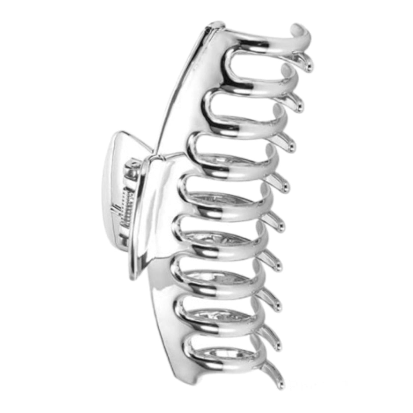 SILVER METALLIC CLAW CLIP