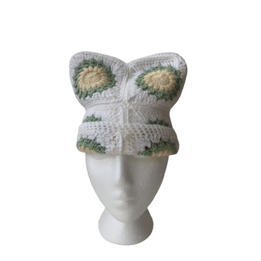 HANDMADE CROCHET CAT EAR BEANIE